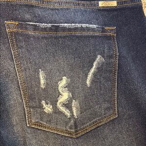 KanCan Dark Blue Distressed Denim